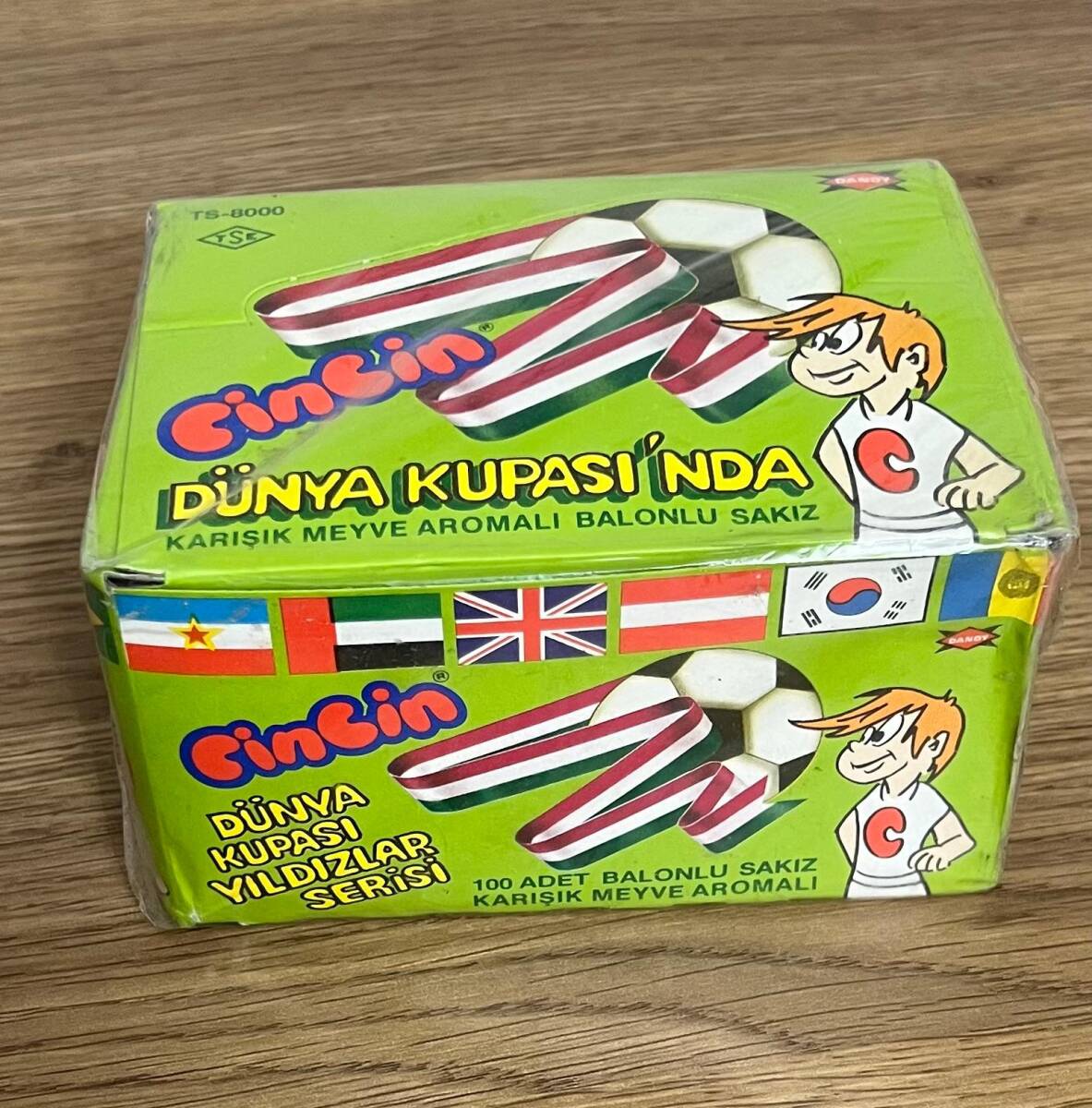 CİNCİN -CİNCİN DÜNYA KUPASINDA (DANDY) 1991 Şekerli Sakız Açılmamış Kutu # SKZ1808 - 2