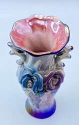 Gül Desenli Porselen Vazo AOB1644 - 2