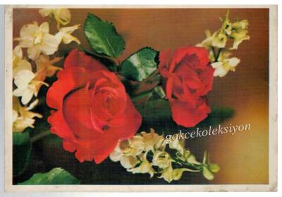 Gül Temalı Kartpostal KRT2746 - 1