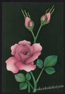 Gül Temalı Kartpostal KRT2999 - 1