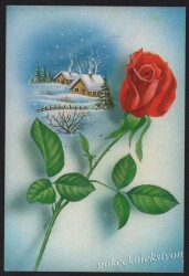 Gül Temalı Kartpostal KRT3015 - Gökçekoleksiyon