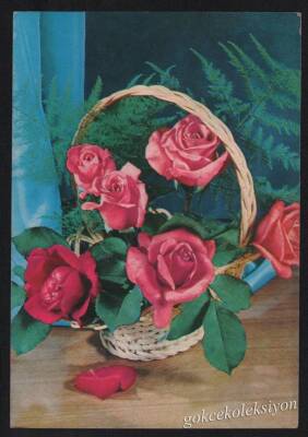 Gül Temalı Kartpostal KRT3021 - 1