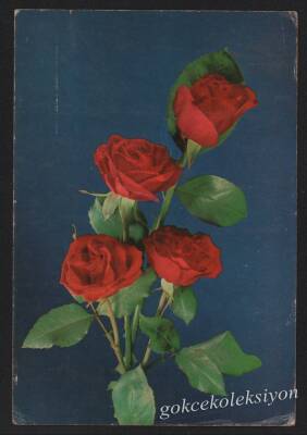 Gül Temalı Kartpostal KRT3031 - 1