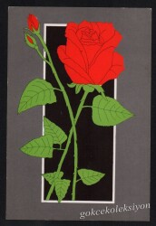 Gül Temalı Kartpostal KRT3043 - Gökçekoleksiyon