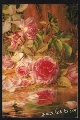 Gül Temalı Kartpostal KRT3050 - 1
