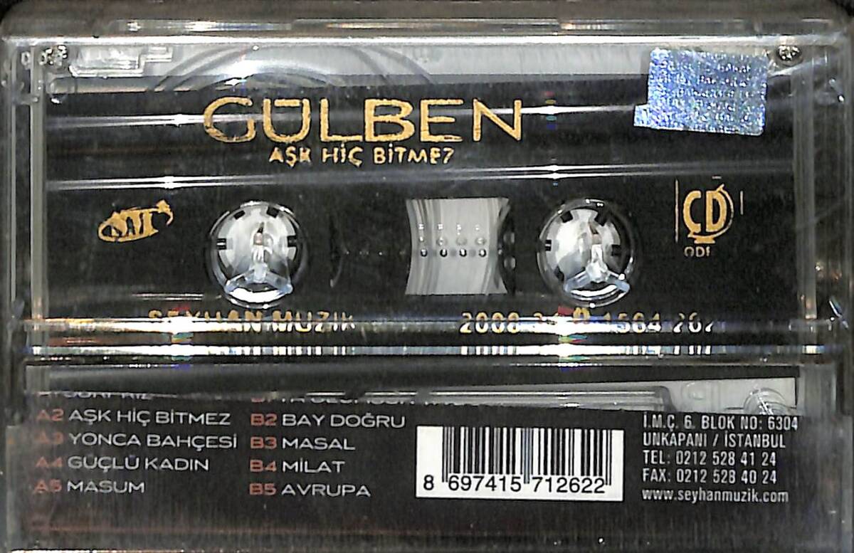 Gülben Ergen - Aşk Hiç Bitmez Kaset (Sıfır) KST28689 - 2