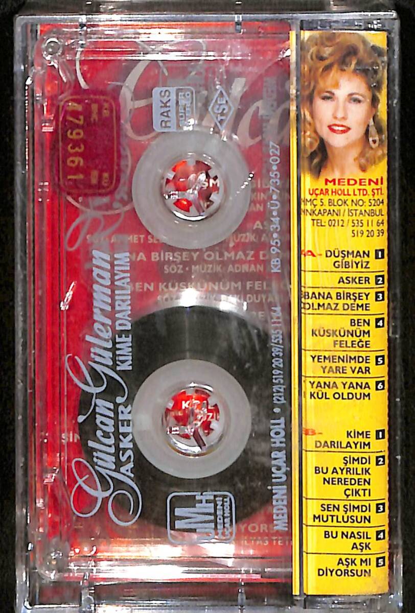 Gülcan Gülerman - Kime Darılayım Orijinal Kaset (Sıfır) * Kırmızı Bandrol * KST31078 - 2