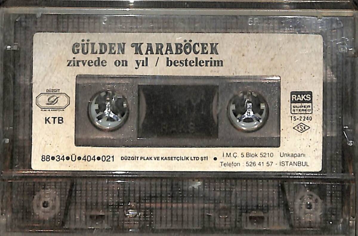 Gülden Karaböcek - Zirvede On Yıl / Bestelerim Kaset (İkinci El) KST27936 - 1