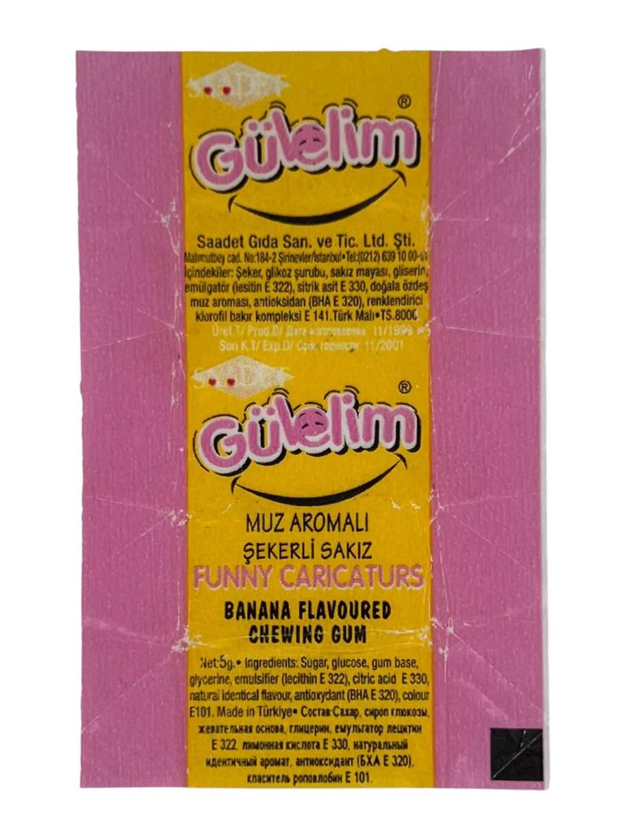 GÜLELİM -Saadet - Sakız Sarma Kağıdı Stickers SKZ1687 - 3