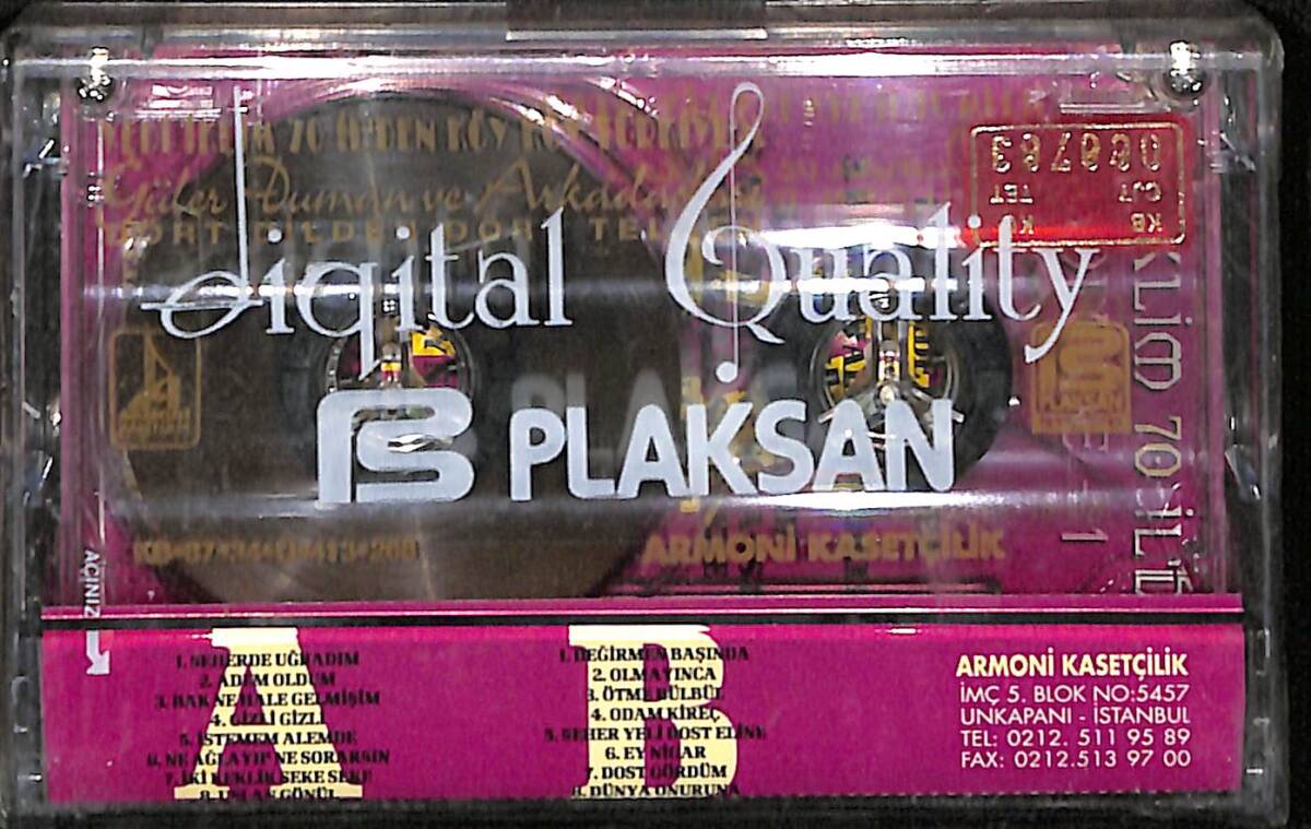Güler Duman Ve Arkadaşları - Dört İlden Dört Telden - Yedi İklim 70 İlden Volume-1 Orijinal Kaset (Sıfır) * Kırmızı Bandrol * KST30776 - 2