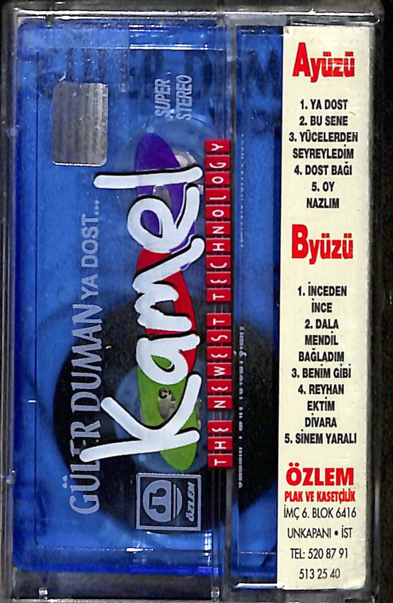  Güler Duman – Ya Dost Orijinal Kaset (Sıfır) * Özlem Kasetçilik - 1988 * KST30697 - 2