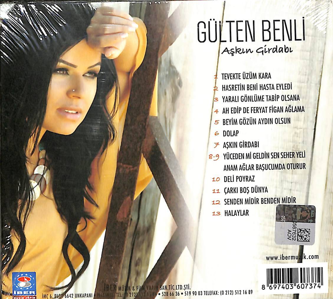 Gülten Benli - Aşkın Girdabı CD (Sıfır) CD4229 - 2