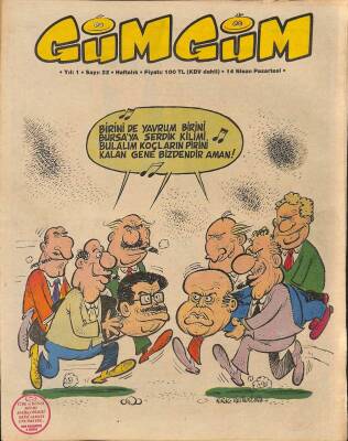 Gümgüm Haftalık Mizah Dergisi Sayı22 14 Nisan 1986 NDR21649 - 1