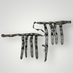 Gümüş Savatlı Antika Çerkez Kemeri AOB5086 - Gökçekoleksiyon