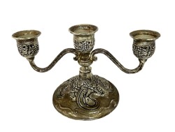 Gümüş Kaplama Şamdan AOB3782 - Gökçekoleksiyon