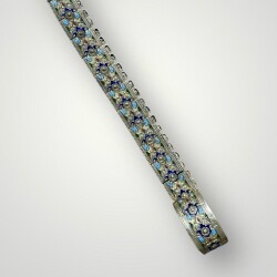 Gümüş Mineli Damgalı Antika Çerkez Kemeri AOB5091 - 4