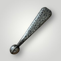Gümüş Savatlı Damgalı Çerkez Kama Kını Aparatı – 94gr | Büyük Boy Nadir Kafkas İşi AOB6026 - 5
