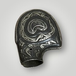Gümüş Savatlı Çerkez Kılıç Aparatı – 105gr | Nadir Kafkas İşi Koleksiyonluk Parça AOB6031 - 5
