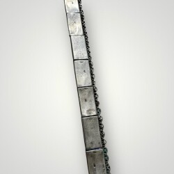 Gümüş Savatlı Damgalı Antika Çerkez Kemeri AOB5148 - 6