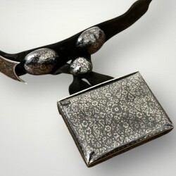 Gümüş Savatlı Damgalı Antika Çerkez Kemeri AOB5087 - Gökçekoleksiyon