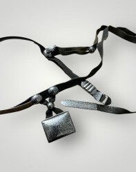 Gümüş Savatlı Damgalı Antika Çerkez Kemeri AOB5087 - 3