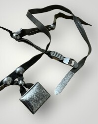 Gümüş Savatlı Damgalı Antika Çerkez Kemeri AOB5087 - 4