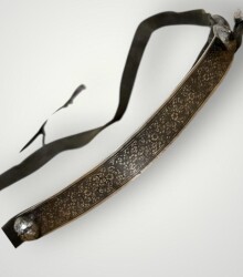 Gümüş Savatlı Damgalı Antika Çerkez Kemeri AOB5087 - 5