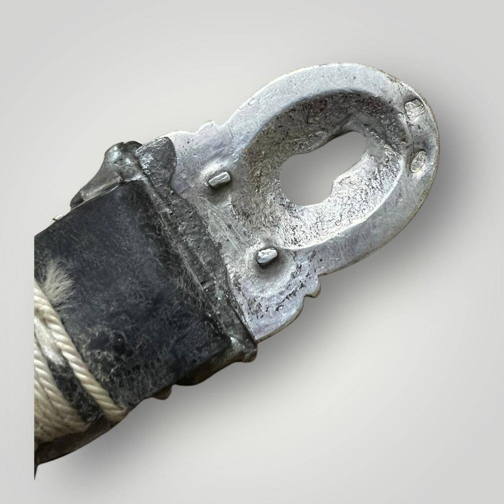 Antika Savat İşçilikli Damgalı Gümüş Kemer – Çok Yüksek Gramaj Nadir Parça AOB6017 - 4