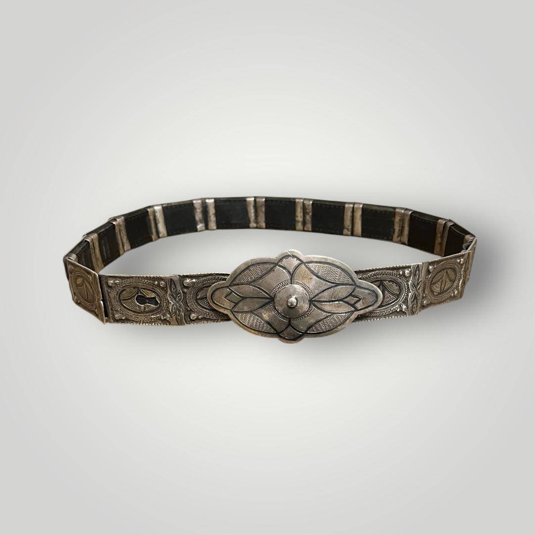 Antika Savat İşçilikli Damgalı Gümüş Kemer – Yüksek Gramaj Koleksiyonluk AOB6018 - 5