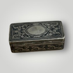 Gümüş Savatlı Damgalı Kutu AOB6087 - 4