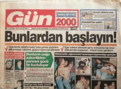 Gün Gazetesi 17 Kasım 1993 Çiller Rakipsiz Kaldı - Karayalçının Nesi Var? -GZ44797 - 2