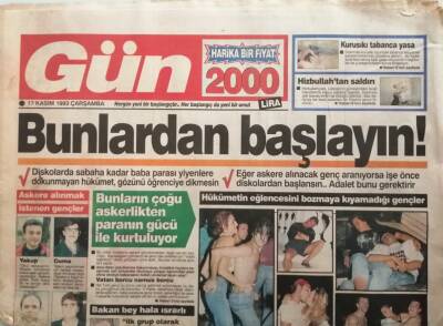 Gün Gazetesi 17 Kasım 1993 Çiller Rakipsiz Kaldı - Karayalçının Nesi Var? -GZ44797 - 2