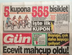 Gün Gazetesi 17 Temmuz 1994 Tansu Çillerin Bakanlık Pervaneleri -GZ44796 - 2