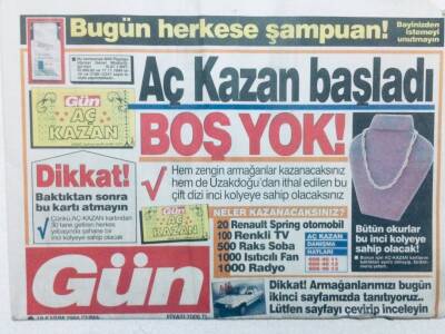 Gün Gazetesi - 18 Kasım 1994 - Zehir Zıkkım Olsun GZ42723 - 1