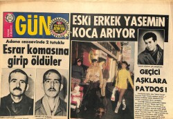 Gün Gazetesi 20 Nisan 1972 - Eski Erkek Yasemin Koca Arıyor - Fatma Girik Anadolu'da Göbek Atıyor GZ141815 - 1