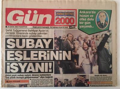 Gün Gazetesi 25 Ekim 1993 - Deniz Baykalın Sözleri Acı Ama Gerçek GZ26571 - 1