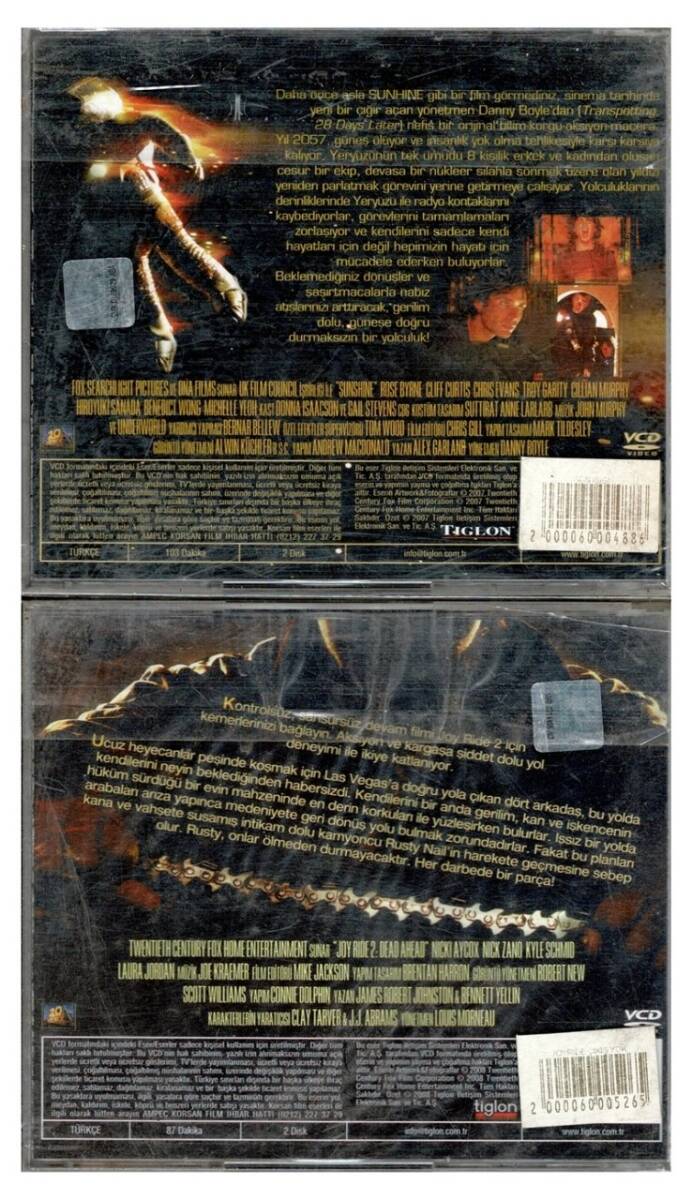 Gün Işığı Joy Ride 2 - 2 Adet VCD Film VCD862 - 2