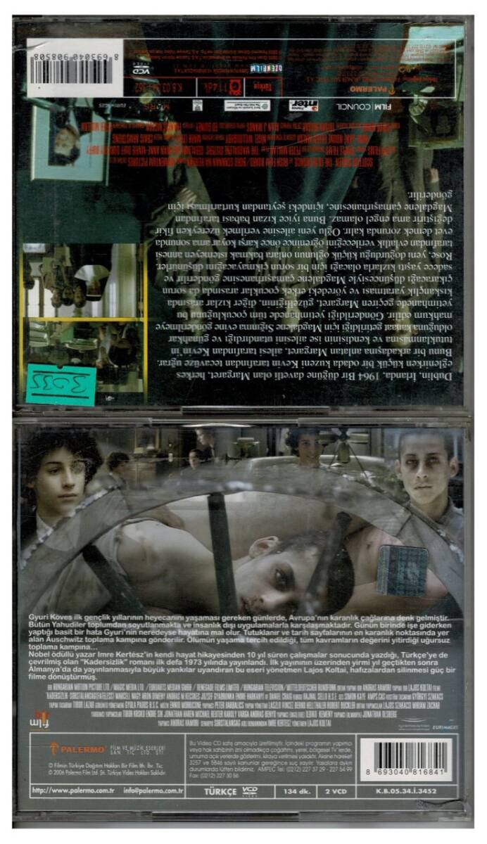 Günahkar Rahibeler Kadersizlik - 2 Adet VCD Film VCD1180 - 2
