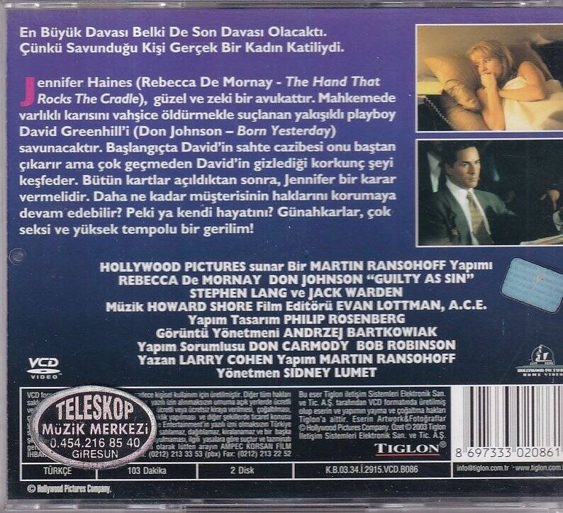 Günahkarlar VCD Film VCD9499 - 2