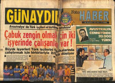 Günaydın Gazetesi 1 Eylül 1973 - Uçan Otomobil Yapıldı GZ58084 - 1