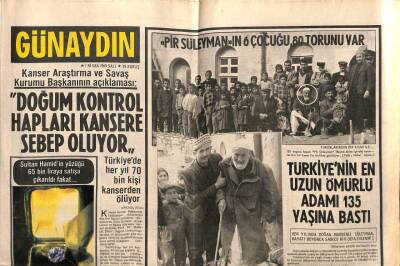 Günaydın Gazetesi 1 Nisan 1969 - Doğum Kontrol Hapları Kansere Sebep Oluyor GZ55866 - 1