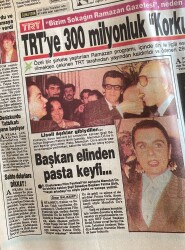 Günaydın Gazetesi 1 Nisan 1990 - Handan'ın İntikamı - İbo: Ben Babo Gurban Demem - Fatma Girik Hayat Arkadaşına Eliyle Pasta Yedirdi GZ152855 - 2