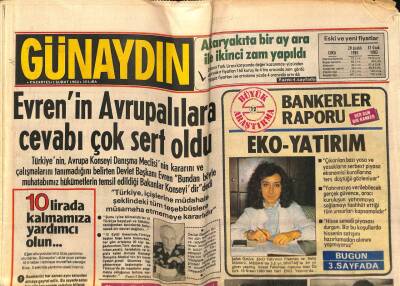 Günaydın Gazetesi 1 Şubat 1982 - Evrenin Avrupalılara Cevabı Çok Sert Oldu GZ74239 - 1