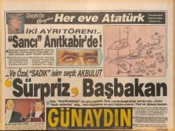 Günaydın Gazetesi 10 Kasım 1989 - TRTnin Son Sürprizleri * Zeki Müren-İbrahim Tatlıses GZ126079 - 1