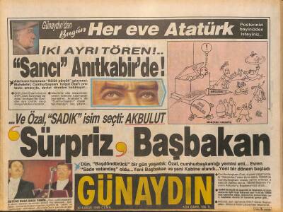 Günaydın Gazetesi 10 Kasım 1989 - TRTnin Son Sürprizleri * Zeki Müren-İbrahim Tatlıses GZ126079 - 1