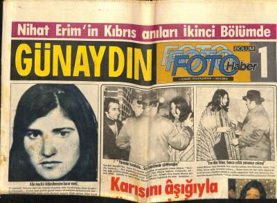 Günaydın Gazetesi 10 Mart 1975 - Evlendiği Gece Bakire Çıkmayan Meryemi Boğdular GZ58261 - 1