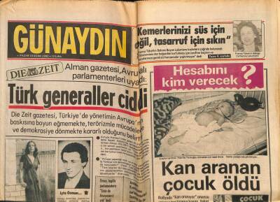 Günaydın Gazetesi 10 Ocak 1982 - Porsche , Satışta Sonuncu Çalınmada İse Birinci GZ74309 - 1