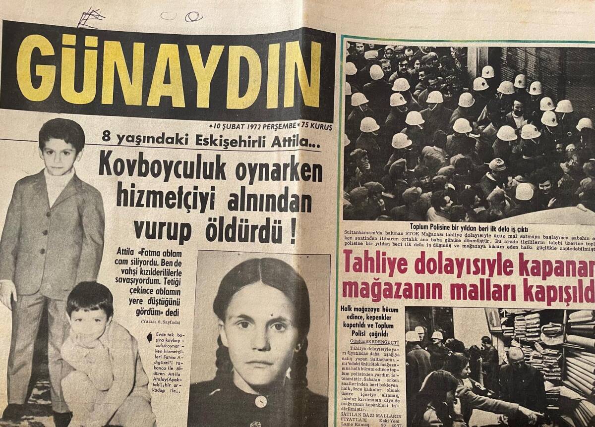 Günaydın Gazetesi 10 Şubat 1972 - Feri Cansel İlk Defa Gelinlik Giydi - 67 Yaşındaki Cary Grant 33 Yaşındaki Eski Karısı İle Tekrar Evlenecek GZ152097 - 1