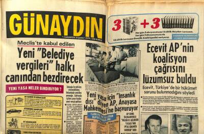 Günaydın Gazetesi 10 Şubat 1979 - Yeni Belediye Vergileri Halkı Canından Bezdirecek GZ56776 - 1