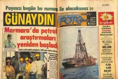 Günaydın Gazetesi 10 Temmuz 1976 - Marmara da Petrol Araştırmaları Yeniden Başladı GZ58278 - 1